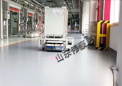 背負式AGV，智能agv小車應用現場