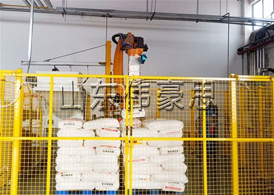 工業硫磺全自動破袋機 自動拆包機器人流程